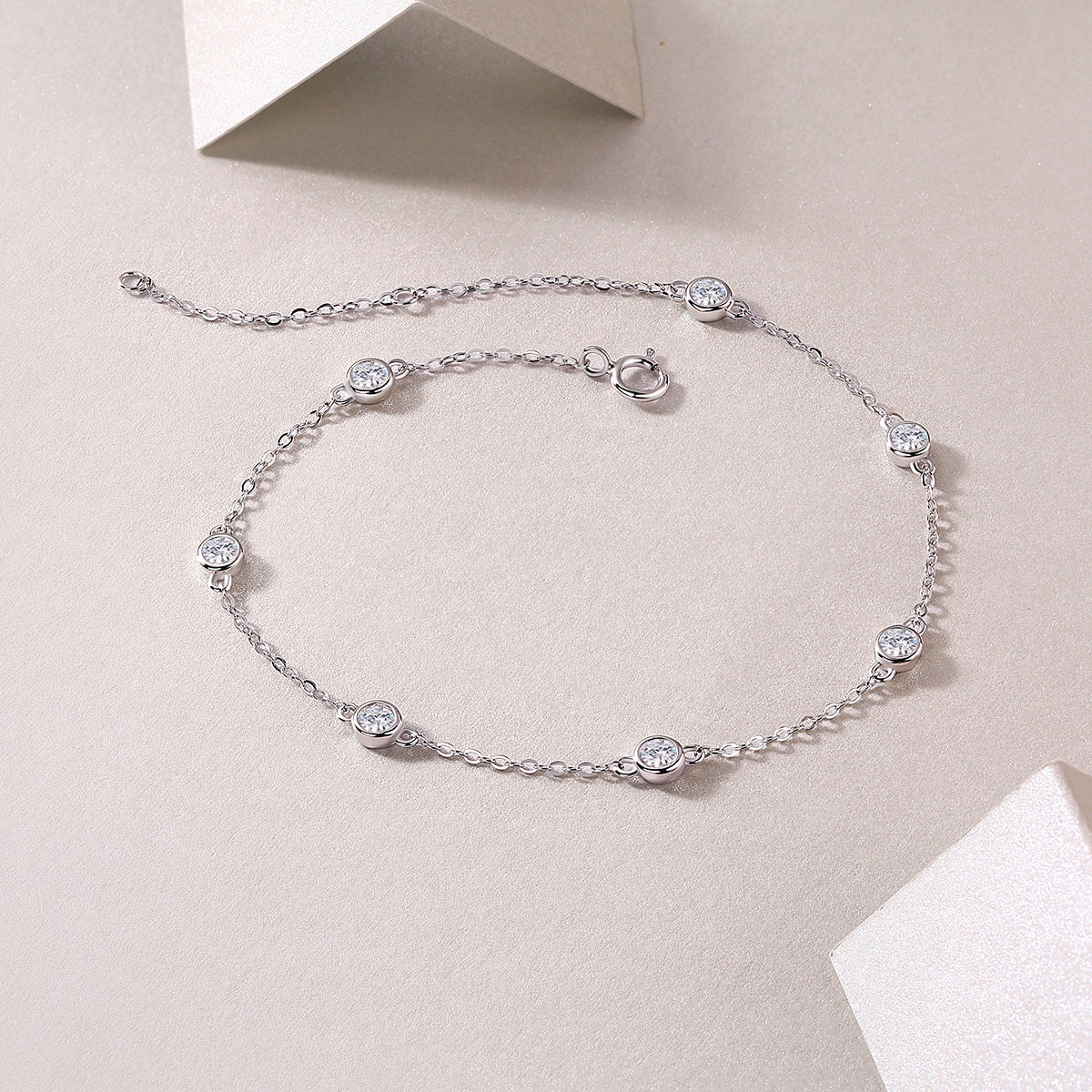 Bracelet S925 Argent 1.4g Moissanite