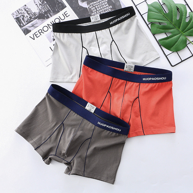 Men's Boxer Briefs Weekday Underwear Solid Color Simple Trendy Breathable Multi-Panel
