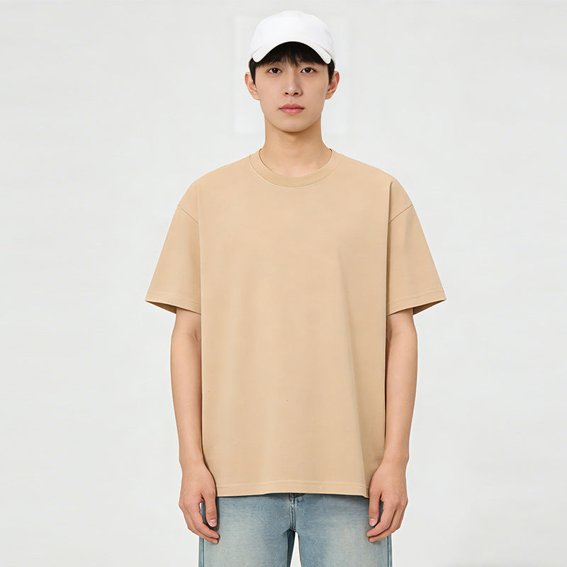 Men's pure cotton short-sleeved T-shirt