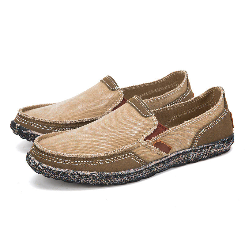 Hommes Casual Toile Loafer Chaussures Lavable à la mode Denim