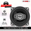 5 haut-parleurs Coaxiaux de porte 4' Paire 250W 4Ohm 2 Way Composant Subwoofer Audio W Super