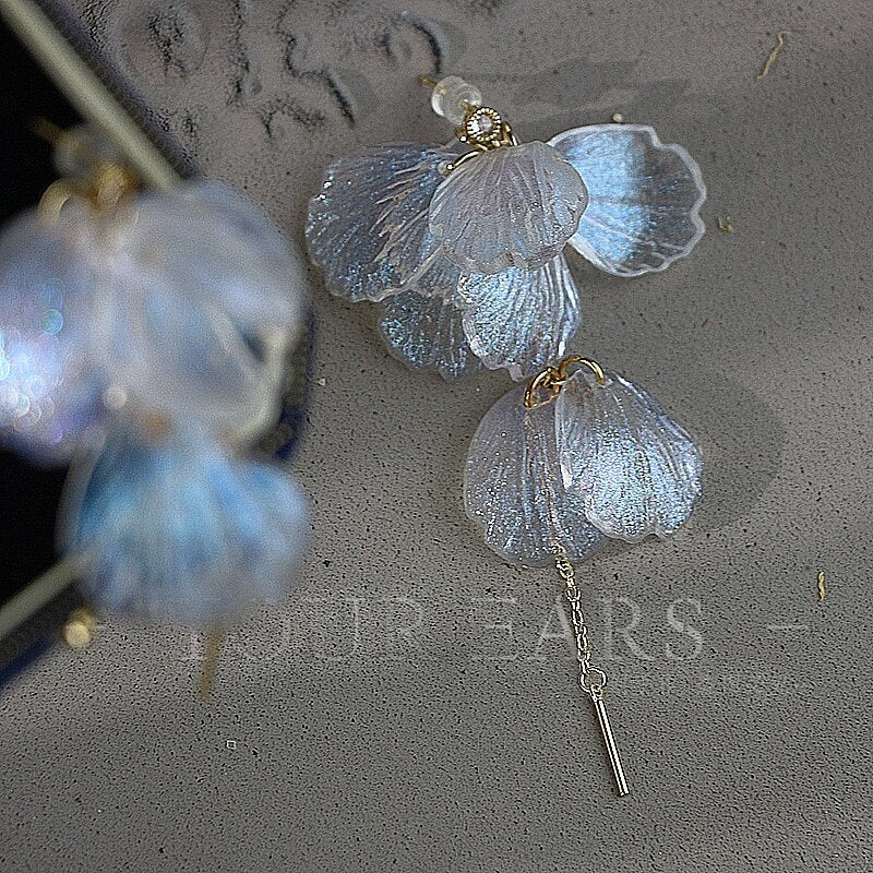 Boucles d'oreilles à effet perle en acrylique