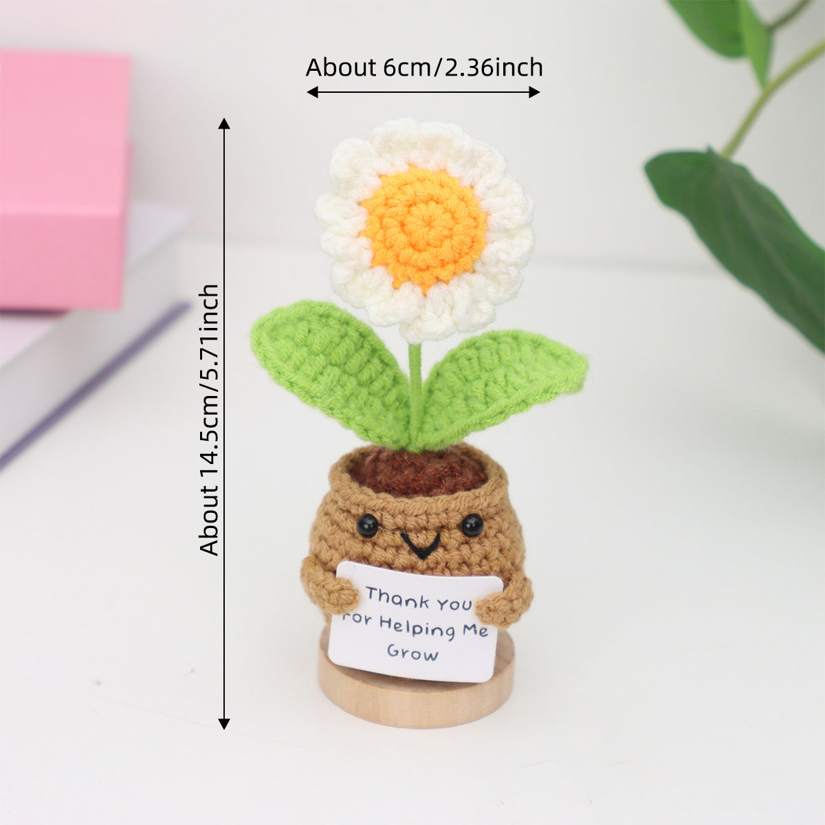 Crochet fait main assortis joliment poté ornements de fleurs