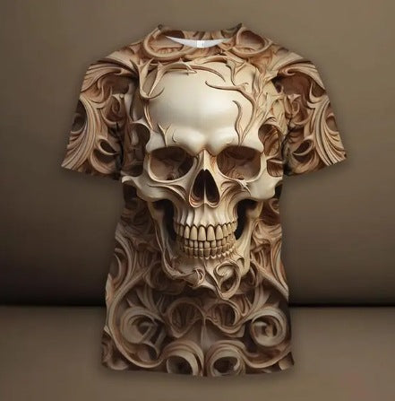 T-shirt imprimé 3D Hip Hop 3D pour homme