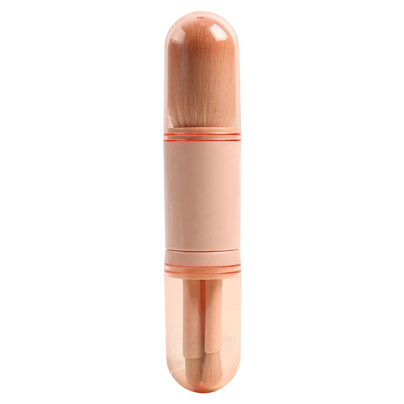 Brosse de maquillage portable 4en1 Brosse de beauté