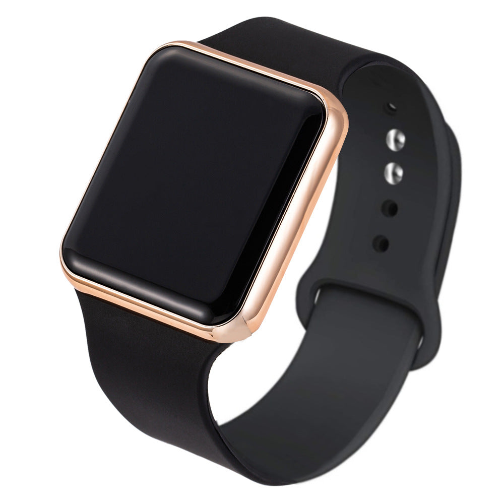 Silica Gel Montre électronique Imperméable Bracelet Étudiant Montre