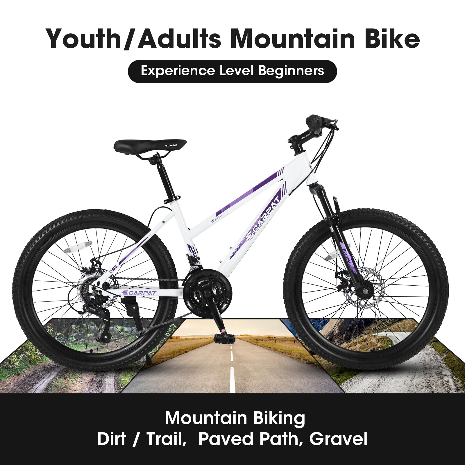 S24103 24 pouces VTT pour adolescents filles femmes