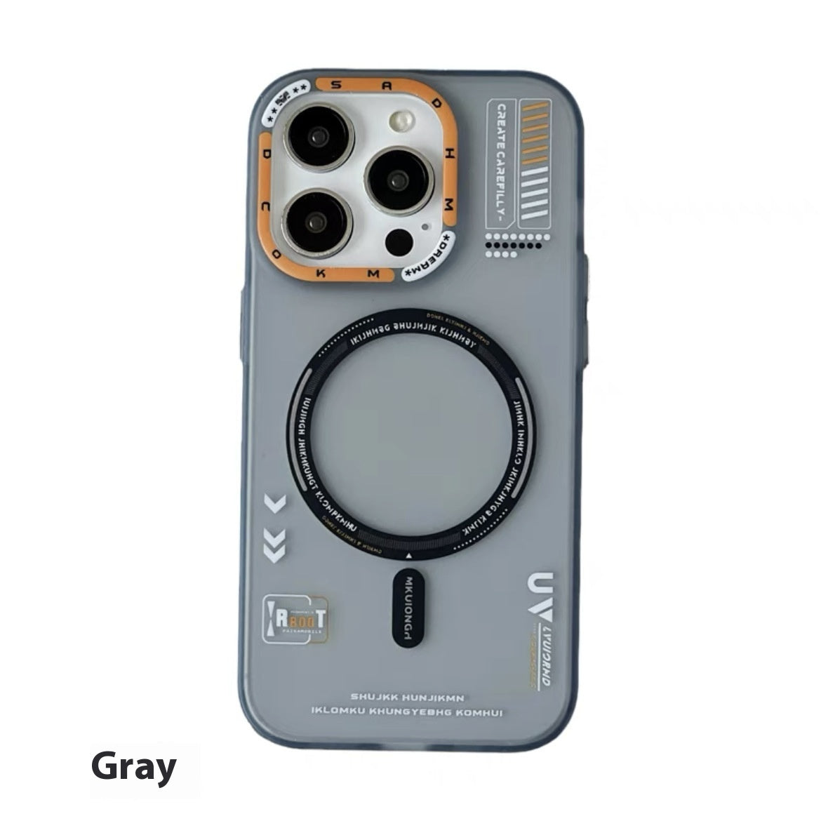 Cas simple de téléphone en silicone magnétique sensation de peau givrée