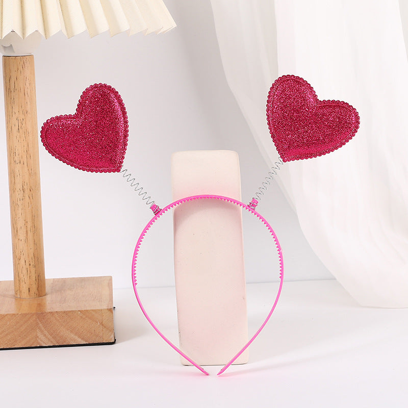 Accessoires de bandeau Cœur Rouge Trois dimensions