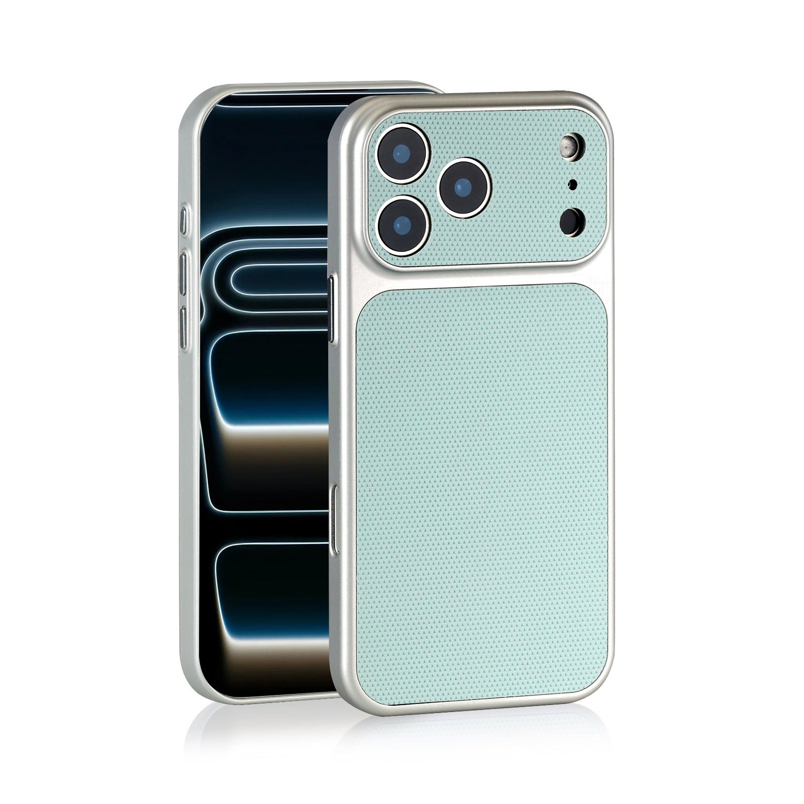 Couvercle de protection du boîtier de téléphone Grande fenêtre en cuir diamanté