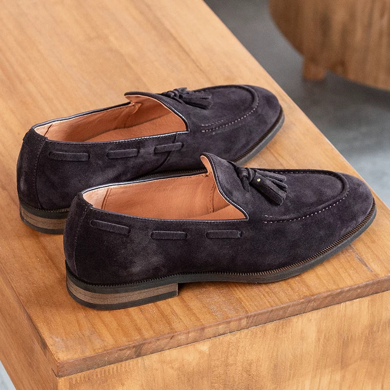 Hommes Slip-on chaussures en cuir Mocassins pour le transport