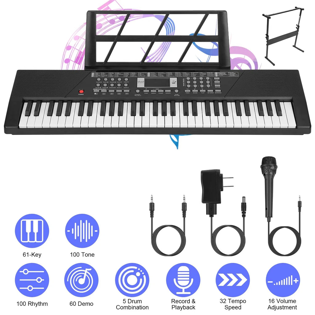 Jouet de piano multifonctionnel à 61 clés