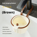 Panier d'égouttage de cuisine-Hangable-Brown-ABS-1 pcs