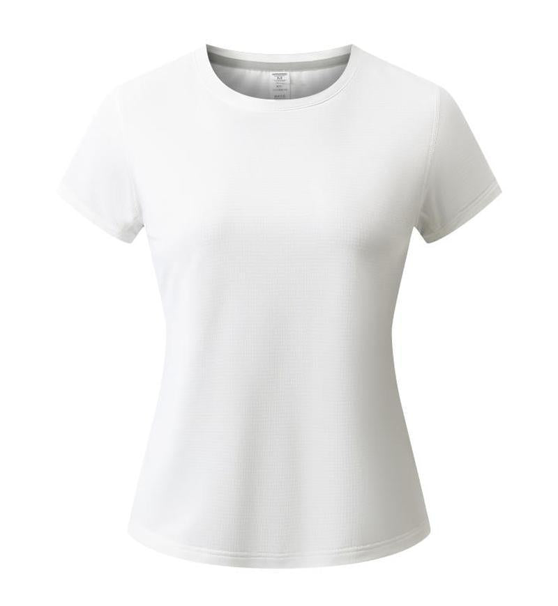 T-shirt cou rond à séchage rapide Été Manches courtes Uniforme de travail