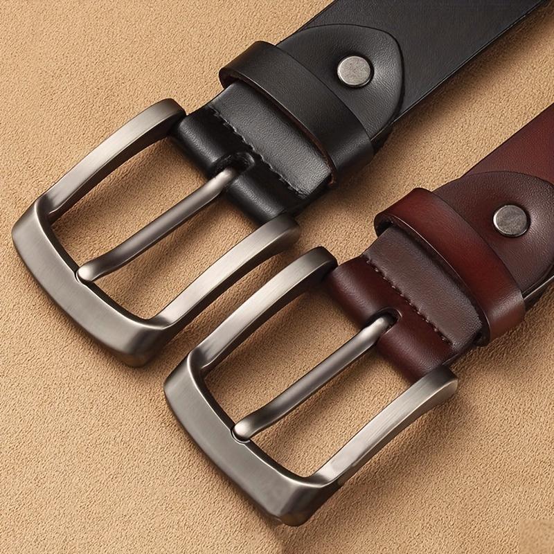 Ceinture en cuir retro-épingle pour hommes