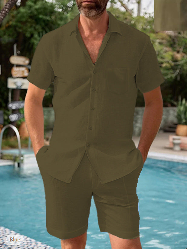 Chemise manches courtes pour hommes