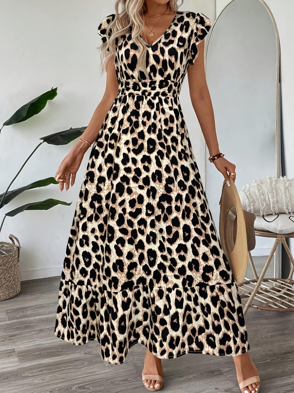 Robe à motifs citronnés