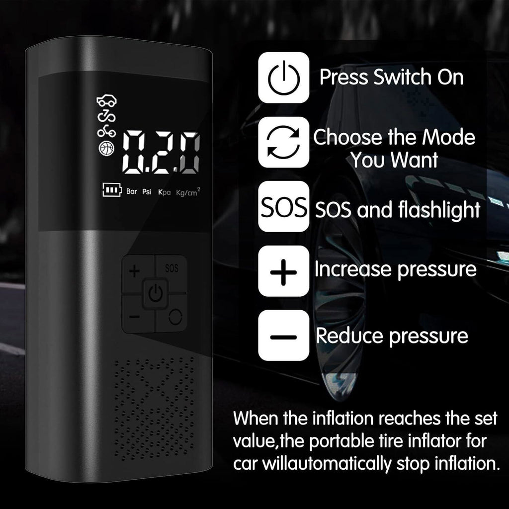 Compresseur d'air portable pour motos