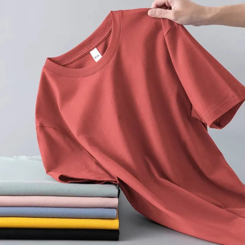 T-shirt à manches courtes pour hommes d'été polyvalent et souple pour les jeunes hommes