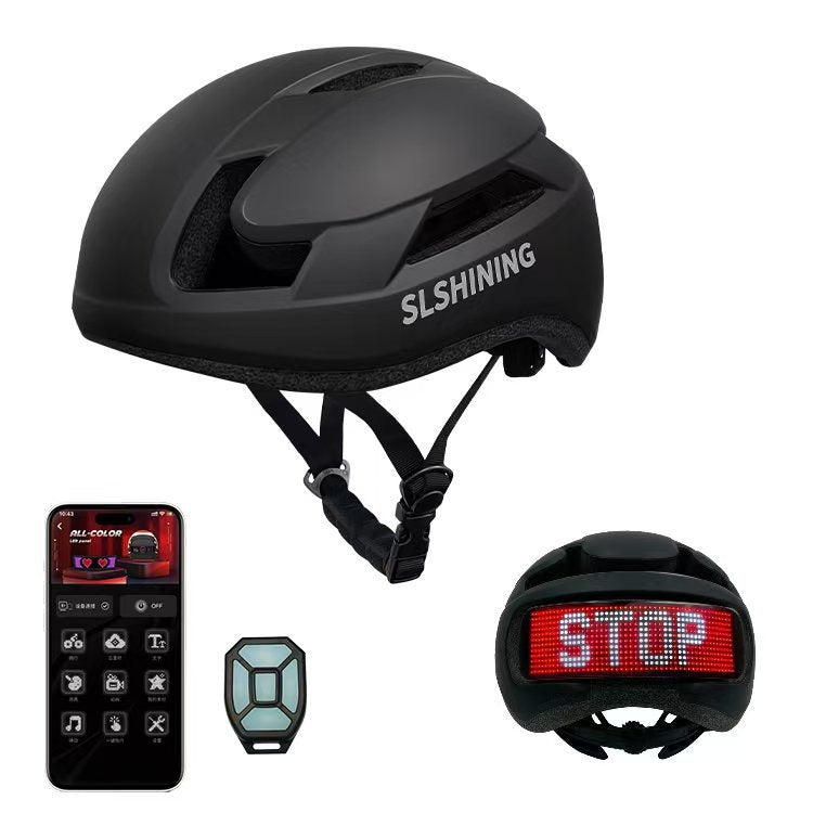 LED Display Cycling Helmet
