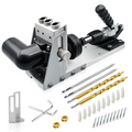 Kit de trou de poche en bois Jig 12-33MM Guide de forage Outil de menuiserie Puncher à bois