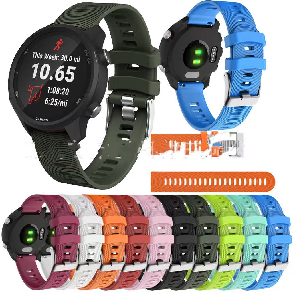 Modèle universel d'eau Pattern horizontal bicolore Bracelet de boucle en silicone