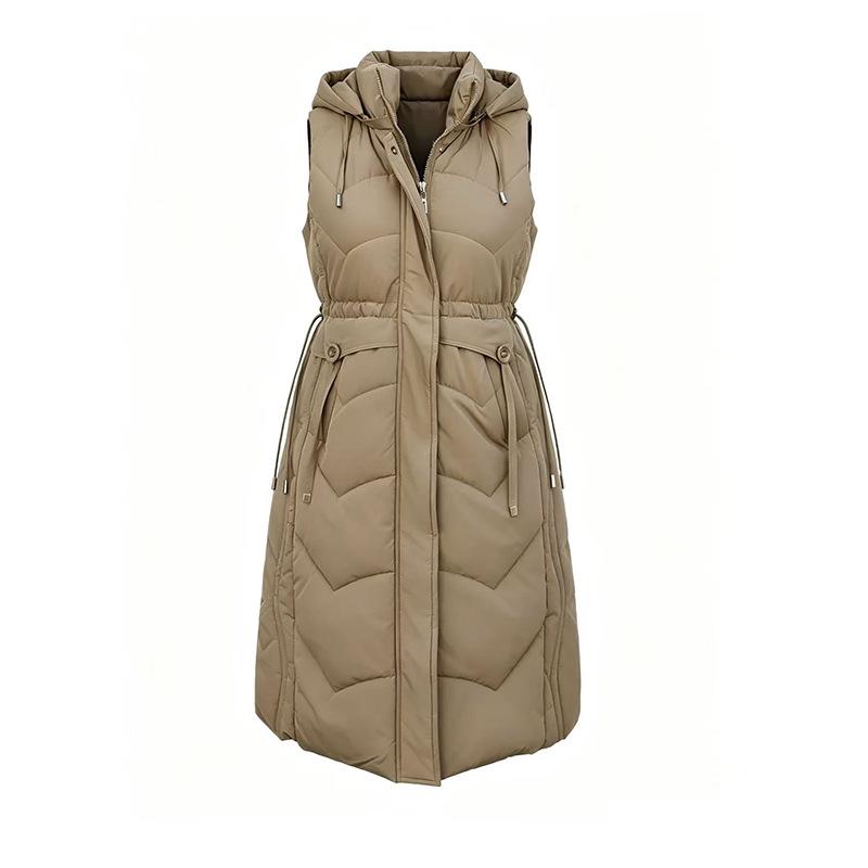 Veste à capuche sans manches pour femmes