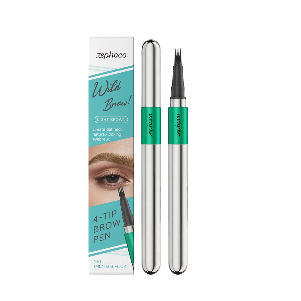 Crayon à sourcils naturel à quatre branches en trois dimensions