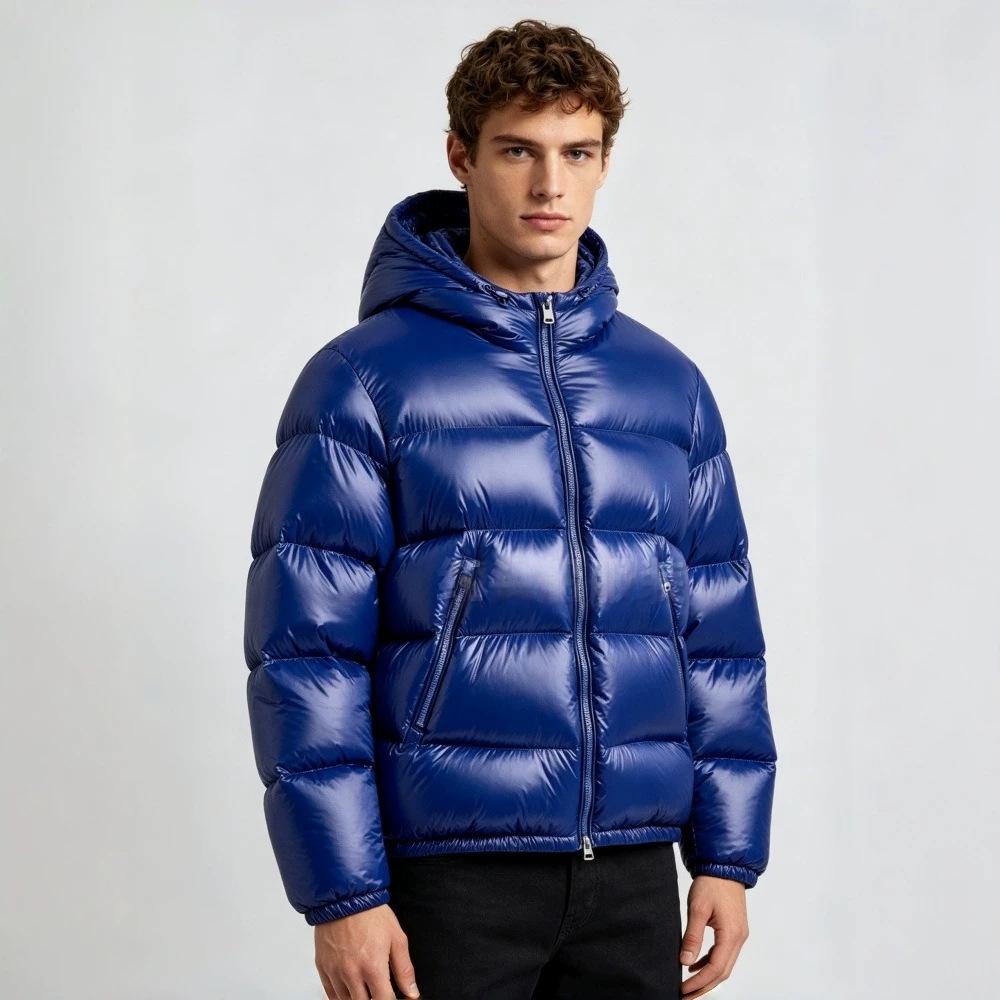 Hommes Coton à capuche Veste rembourrée Casual and Warm European American Style Outerwear