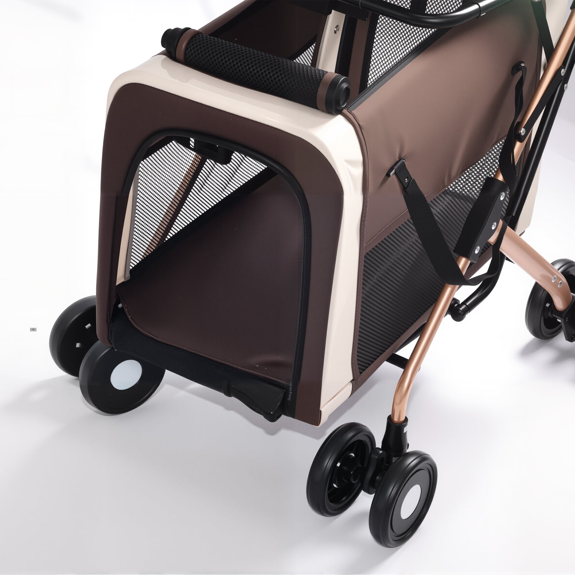 Poussette double pour chiens et chats