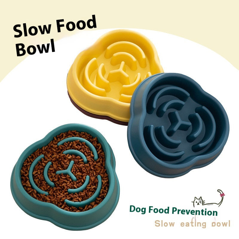 Pet Slow Fooding Bowl Dog Bowl Anti-choke Anti-skid