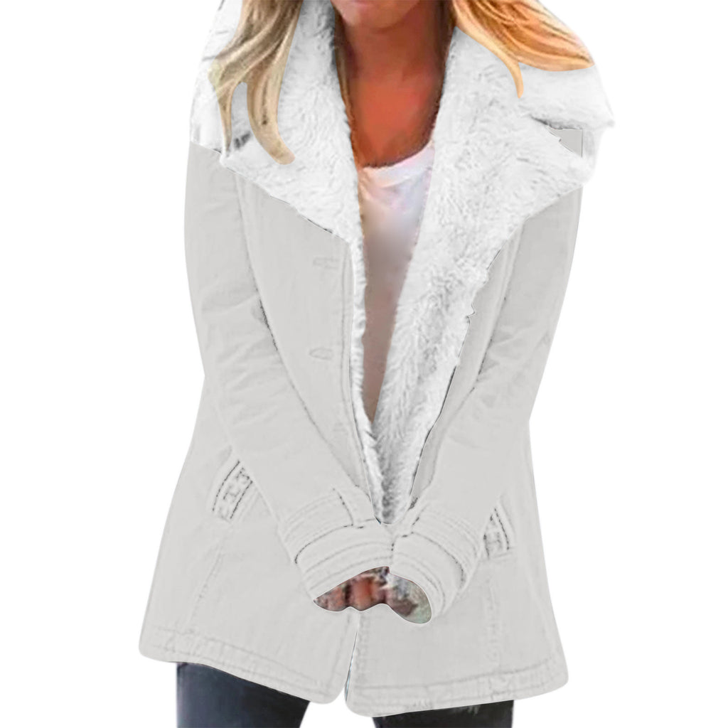 Manteau de coton chaud à manches longues à manches longues
