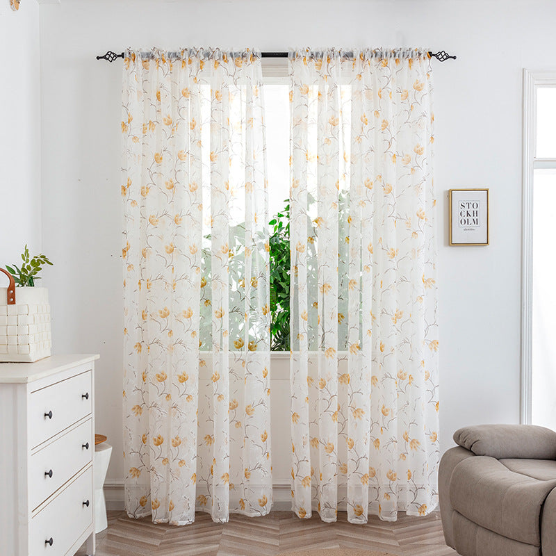 Mesh Rideaux Chambre Light Transmission Rideau décoratif
