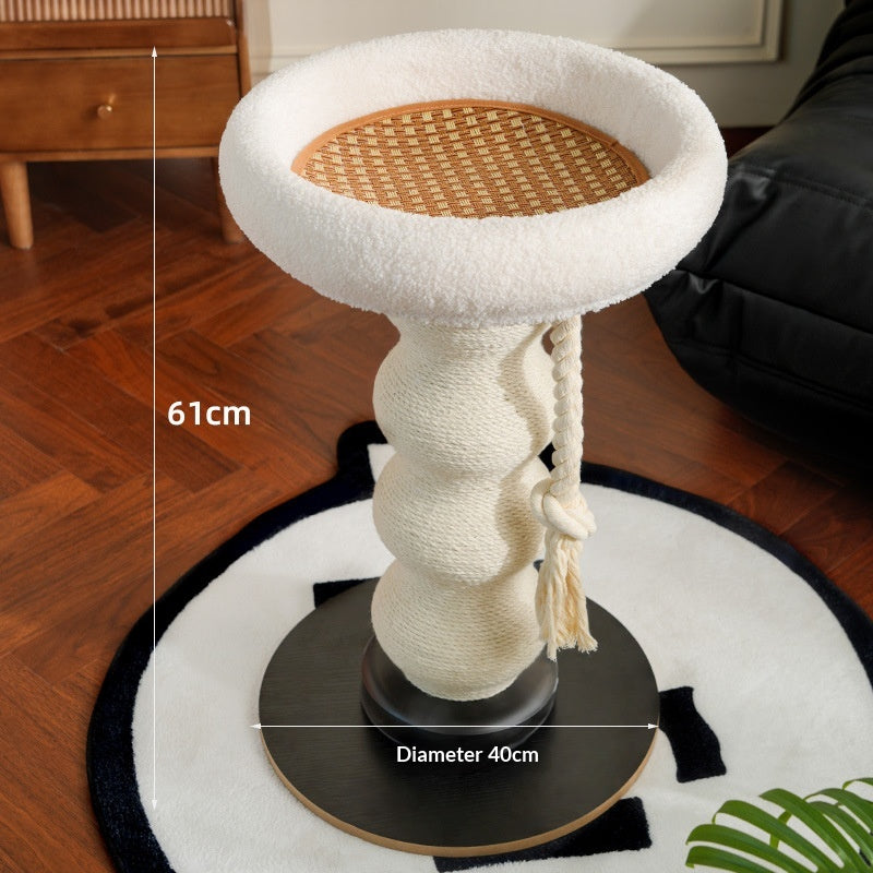 Petit arbre économisant de l'espace Craquage sisal post chat cadre d'escalade avec nid cozy