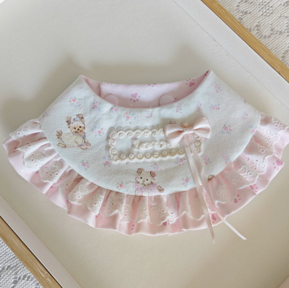 Écharpe en dentelle mignonne avec une décoration Bow