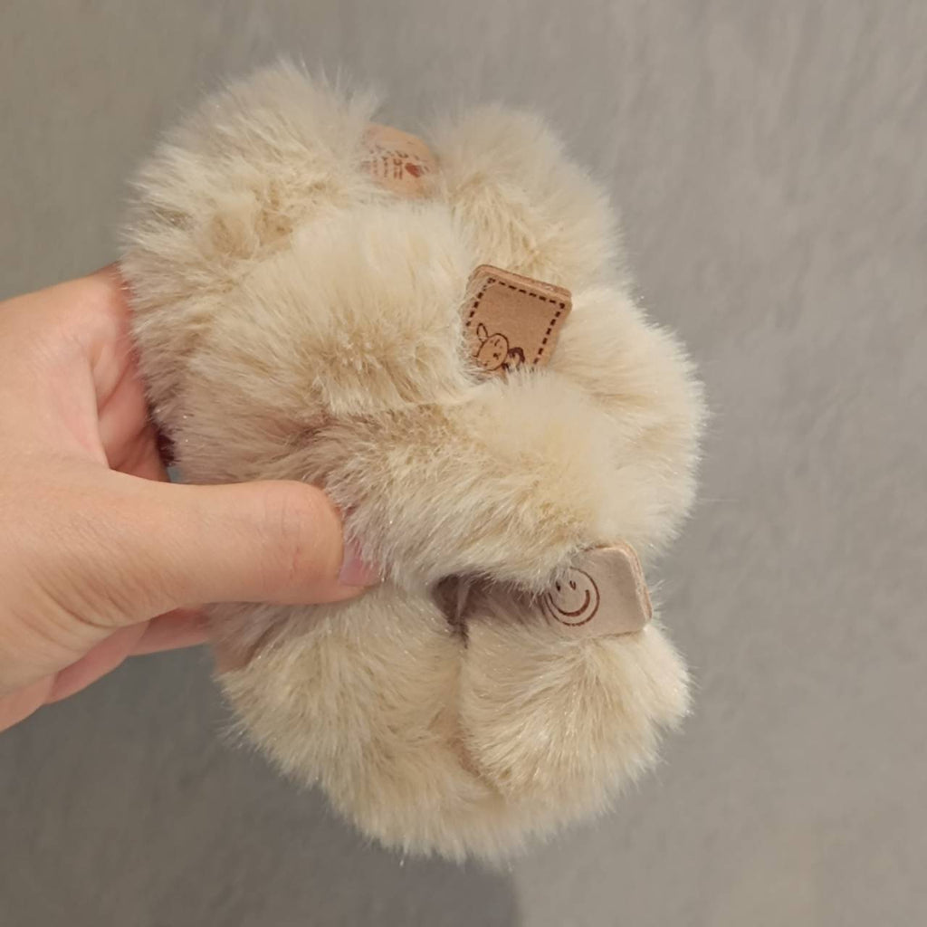 Automne et hiver doux en peluche glutineuse bague de cheveux épais