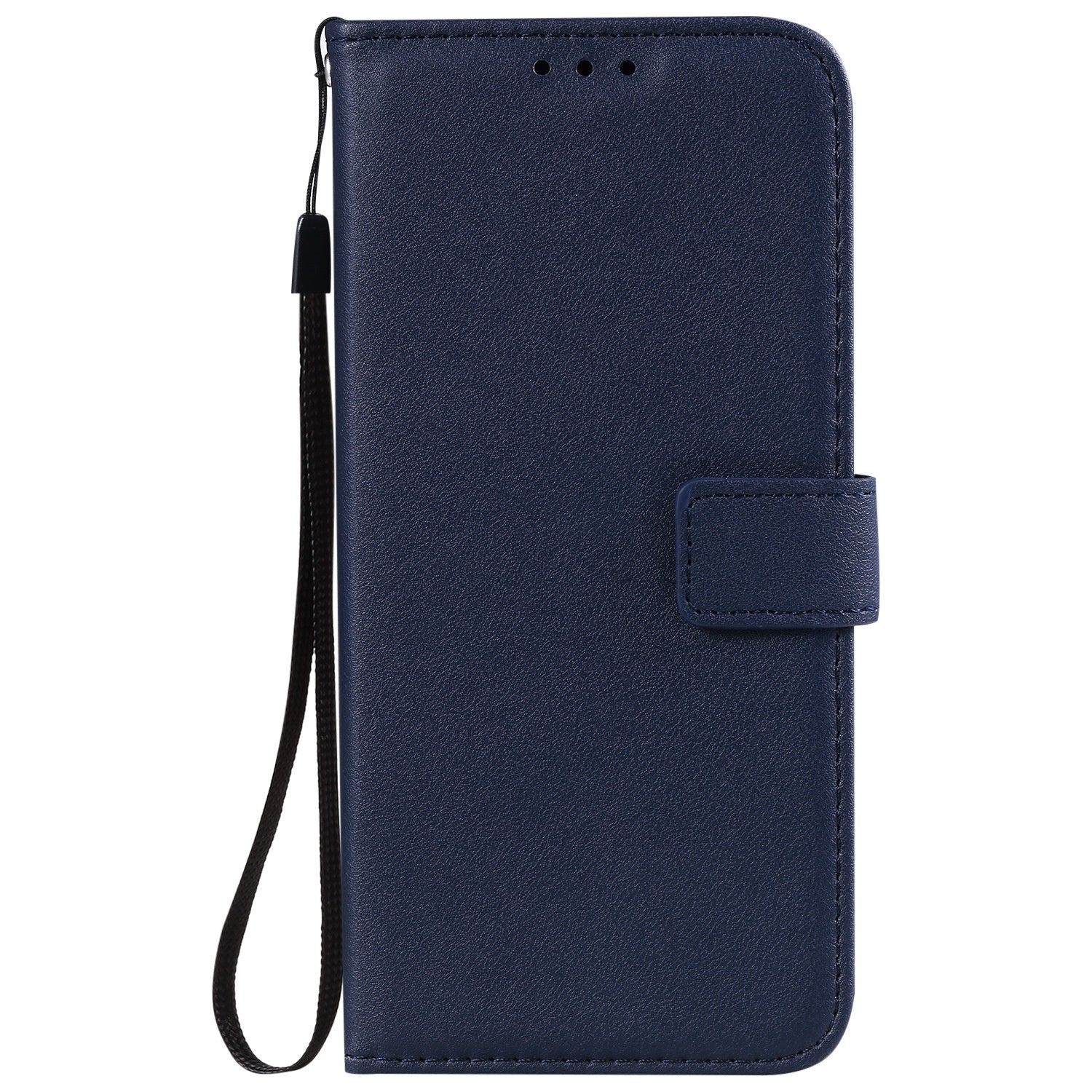 Solid Color Business cuir Flip carte étui de téléphone