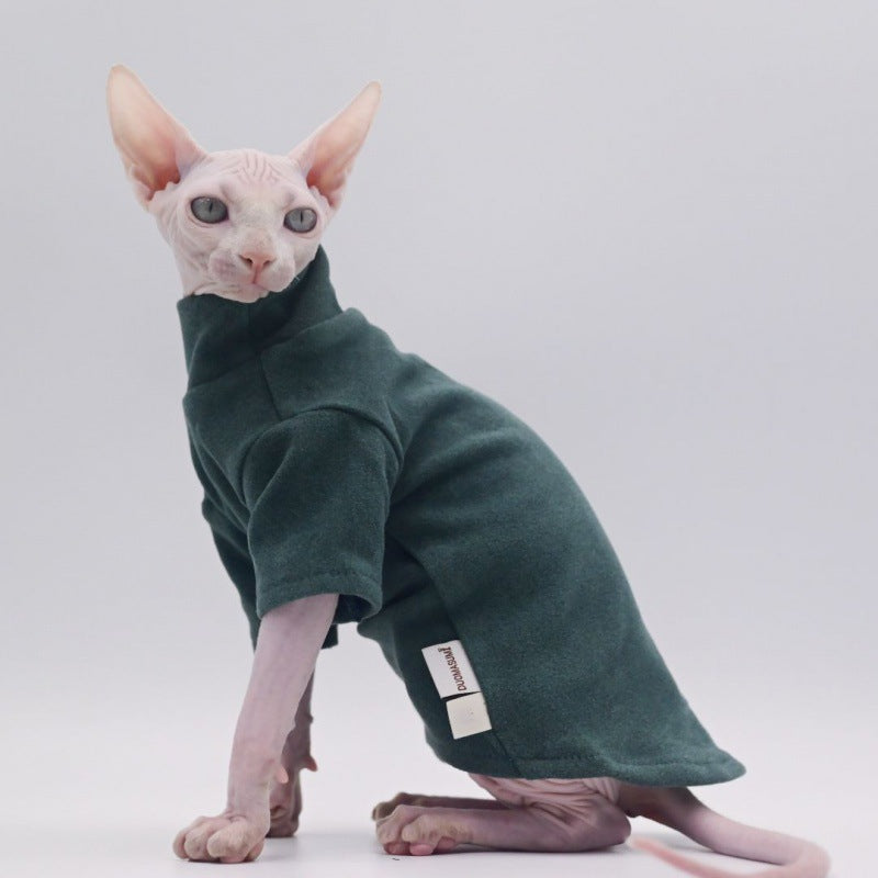Chaud Sphynx Cat Turteneck Chandails pour chats sans cheveux