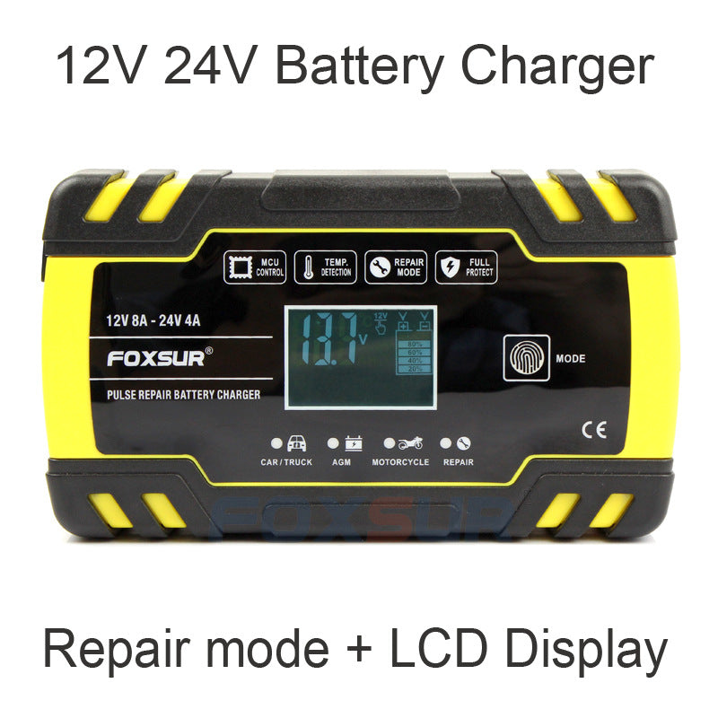 Batterie de voiture de moto 12V 24V Chargeur de type de réparation de camion