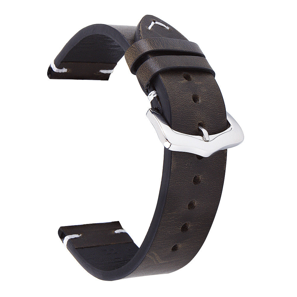 Bracelet d'huile de cowhide rétro pour hommes