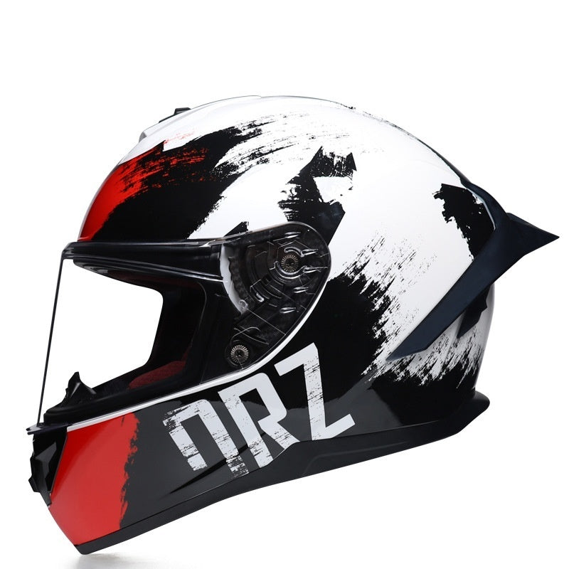Casque de moto bébé garçon et fille été personnalité gros couple de queue