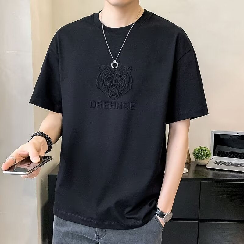T-shirt à demi- Manches de taille plus grande
