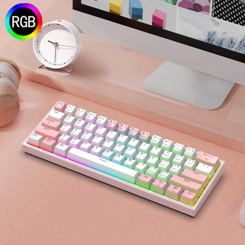 Clavier sans fil Bluetooth 61 Clé mécanique d'ordinateur