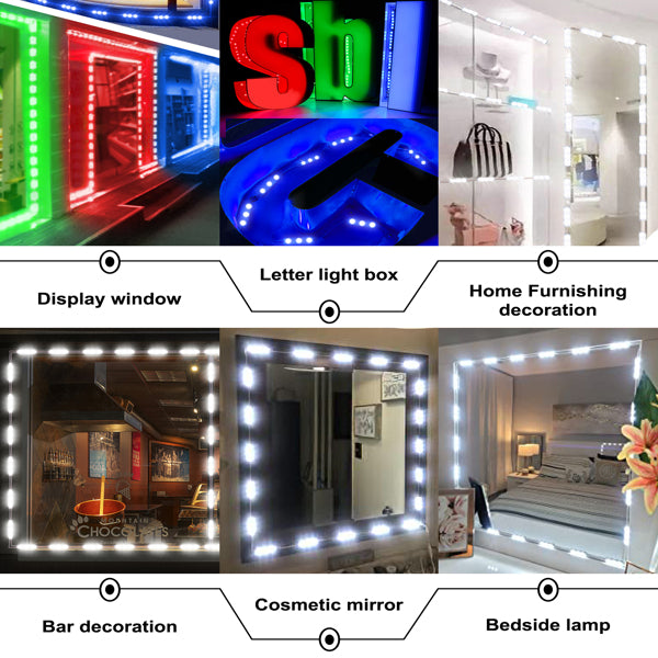Module de moulage par injection à 3 lampes avec interface couleur RGB aux deux extrémités