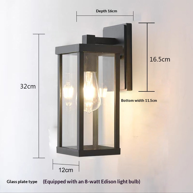 Lampe murale extérieure étanche américaine simple