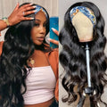 Tête de bande de Wig Long cheveux droits Long cheveux bouclés