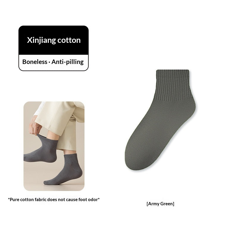 Chaussettes Athletic Mid-Crew Antibactériennes et Odor-résistantes