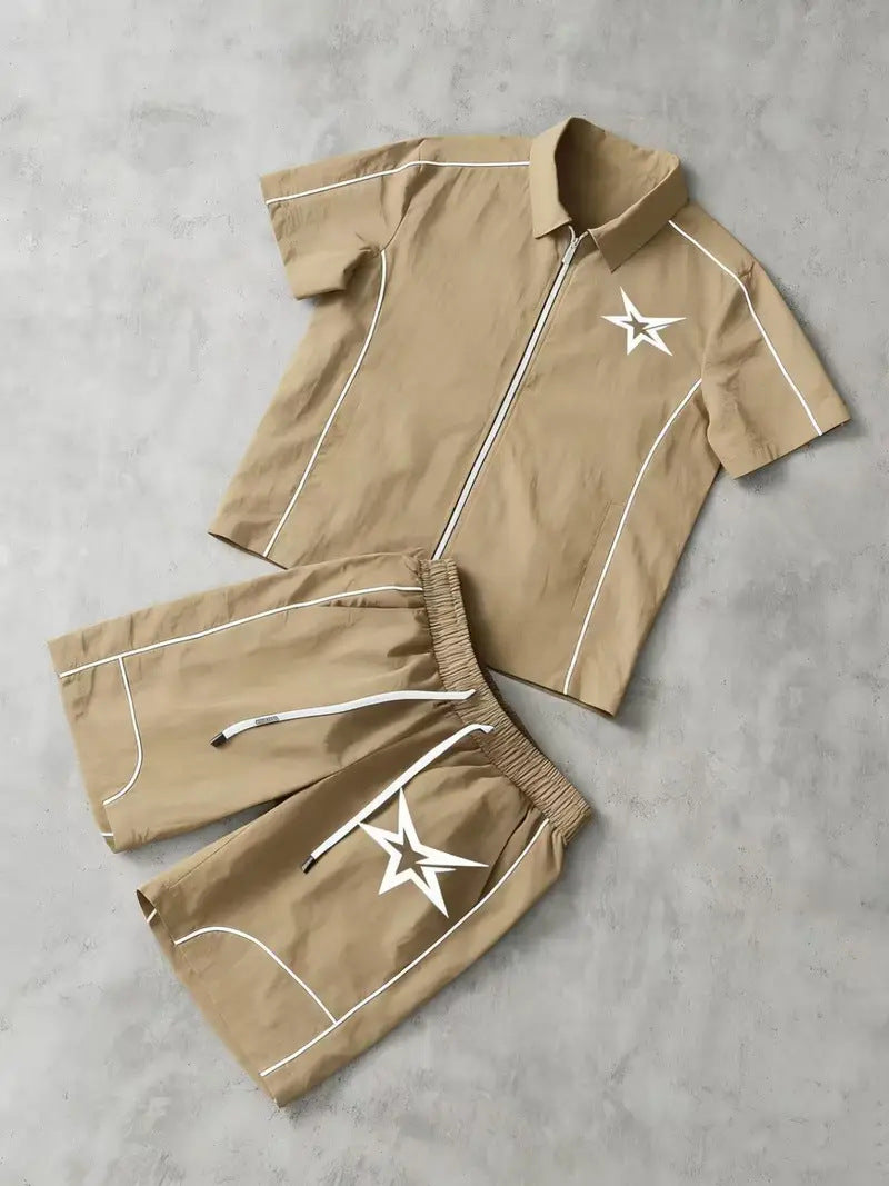 Ensemble de chemises Zip-Up Angel-Print