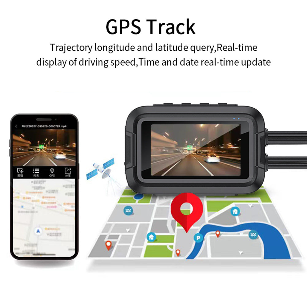 Moto DVR GPS Surveillance de stationnement HD
