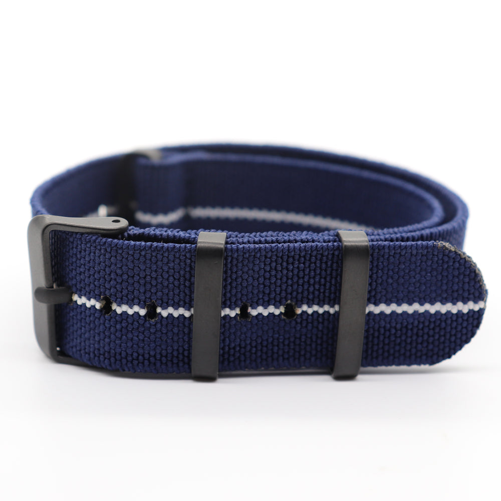 Bracelet en nylon noir avec sangle élastique
